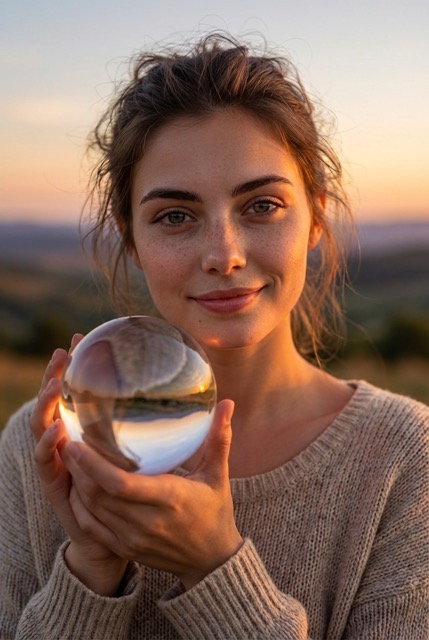 Lens Ball Reflection